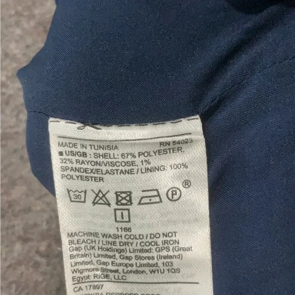 Banana Republic Navy and White Pencil Skirt - Picture 5 of 5